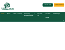 Tablet Screenshot of glebecentre.ca